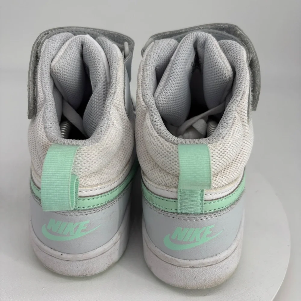 Nike Court Borough Mid 2 GS Sneakers Youth 6Y Mint Green High Top streetwear